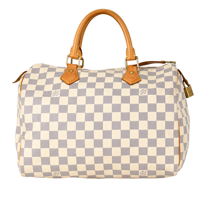 Speedy 30, &pound;640, Handbags, Blue/White, Canvas, Front view
